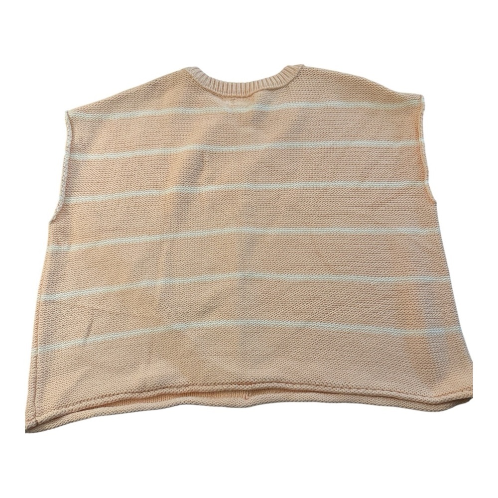 Universal Thread Striped Sweater Vest Sleeveless Knit Tank Top Peach L - Picture 3 of 6